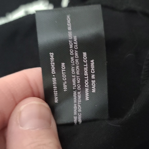 Dolls Kill Trickz N' Treatz Rib By Rib Glow In The Dark Tee Shirt Rib Cage XXS - Picture 5 of 6